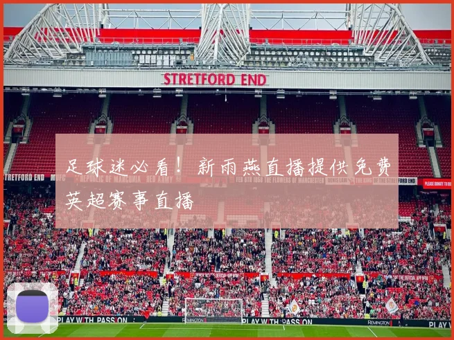 足球迷必看!新雨燕直播提供免费英超赛事直播